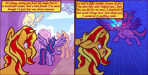 clenched_teeth cloud female female/female feral flying group horn rug sky star starry_sky stone_wall teeth wall_(structure) wings dapper_lil_arts equestria_girls friendship_is_magic hasbro my_little_pony mythology applejack_(mlp) fluttershy_(mlp) midnight_sparkle_(eg) pinkie_pie_(mlp) rainbow_dash_(mlp) rarity_(mlp) sunset_shimmer_(eg) twilight_sparkle_(mlp) earth_pony equid equine horse mammal mythological_creature mythological_equine pegasus pony unicorn winged_unicorn comic