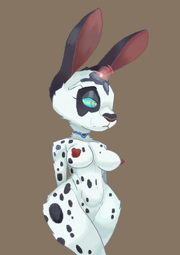 collar drone dronification female hypnotic_eyes markings mind_control robotization slave solo spots spotted_markings tech_control thick_thighs smagadoodle hi_res