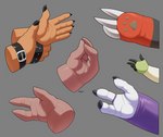 anthro belt_accessory claws hand_focus handpaw paws badroy bandai_namco digimon antylamon canid digimon_(species) guilmon leomon mammal renamon scalie terriermon absurd_res hi_res