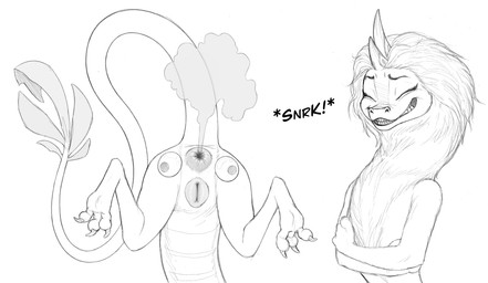 2_horns 3_toes 4_fingers animal_genitalia animal_vulva anus arms_around_chest bulging_anus butt claws eyebrows eyelashes eyes_closed fart fart_cloud fart_joke feet female feral fingers genitals googly_eyes grin horn humor laugh long_tail mane nude presenting presenting_anus presenting_hindquarters presenting_vulva puffy_anus puffy_vulva smile smirk snerk solo sound_effects tail text toe_claws toes vulva pineconemonkey disney mythology raya_and_the_last_dragon sisu_(ratld) aquatic aquatic_dragon dragon eastern_dragon mythological_creature mythological_scalie scalie 2026 absurd_res hi_res monochrome sketch