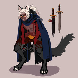 5_fingers biped claws clothed clothing digitigrade eyebrows fingers fur hair male melee_weapon pawpads paws smile solo sword tail weapon white_hair powderrune zephaniah_(powderrune) animal_humanoid cat_humanoid felid felid_humanoid feline feline_humanoid humanoid mammal mammal_humanoid tailed_humanoid 1:1 hi_res
