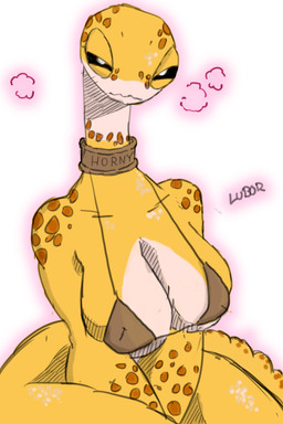 anthro aroused big_breasts bikini bikini_top breasts clothing female markings nipple_outline nipples non-mammal_breasts non-mammal_nipples solo spots spotted_body swimwear tail thick_tail thick_thighs two-piece_swimsuit wide_hips lubor safira_(lubor) amphibian salamander 2:3 absurd_res hi_res