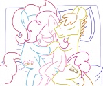 bed earth_pony equid equine female feral friendship_is_magic furniture group hasbro horse intraspecies male male/female mammal mr._cake_(mlp) mrs._cake_(mlp) my_little_pony pinkie_pie_(mlp) pony tail the_weaver