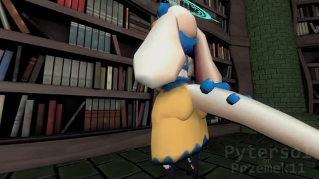 anthro blue_cheeks bookshelf eyewear fangs fart fart_cloud fart_fetish female floppy_ears furniture glasses halo horn looking_back low_poly solo tail teeth wearing_glasses white_body pytersol sound_warning atlyss angela_flux kubold_(atlyss) 2025 3d_(artwork) 3d_animation animated digital_media_(artwork) hi_res sound source_filmmaker_(artwork) webm