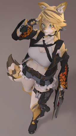 anthro female female_anthro solo kortik mihoyo zenless_zone_zero pulchra_fellini domestic_cat felid feline felis mammal 9:16 absurd_res hi_res tagme