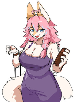 anthro arm_tuft big_breasts blue_eyes braided_hair breasts cleavage clock clothed clothed_anthro clothed_female clothing dress eyebrow_through_hair eyebrows eyelashes eyelashes_through_hair female female_anthro fingers front_view fur hair holding_object light_body light_fur markings mole_(marking) mole_on_breast mole_under_eye open_mouth open_smile pink_hair shoulder_tuft simple_background smile solo tail tight_clothing tight_dress translucent translucent_hair tuft watch white_background wristwatch tofffffu canid mammal 2025 digital_drawing_(artwork) digital_media_(artwork)
