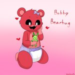 ageplay anthro baby bottomwear character_plushie clothed clothing diaper diaper_fetish diaper_only doll female infantilism jewelry kneeling necklace plushie roleplay smile solo text topless underwear wearing_diaper young young_anthro saleecatto mob_entertainment poppy_playtime smiling_critters bobby_bearhug hoppy_hopscotch bear lagomorph leporid mammal rabbit 1:1 character_name english_text hi_res