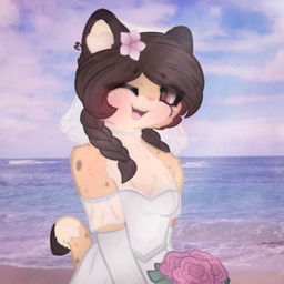 accessory anthro beach blush clothing dress eye_through_hair female flower flower_in_hair hair hair_accessory hawaii looking_at_viewer one_eye_closed plant sea solo translucent translucent_clothing translucent_hair water wedding_dress wink winking_at_viewer milnegake_cherret sodapop_sprays star_trek m'rall_bayleaf_(milnegake_cherret) caitian cheetah felid feline mammal hi_res