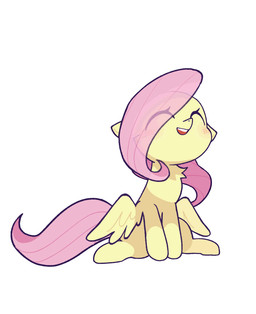 blush blush_lines eyelashes eyes_closed female feral fur hair hair_over_eye happy mane pink_hair pink_mane pink_tail simple_background singing sitting solo tail tuft white_background wings yellow_body yellow_fur kari_izuchi friendship_is_magic hasbro my_little_pony mythology fluttershy_(mlp) equid equine mammal mythological_creature mythological_equine pegasus 2025 2d_animation animated motion_tweening