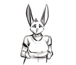 anthro assertive big_ears blush breasts clothed clothing clothing_lift curious embarrassed eyes_closed female floppy_ears fur hair long_ears nipples nude shirt shirt_lift shy solo topwear yourfavoritelemonade stories_of_the_few ada_(liebro) hare lagomorph leporid mammal 2020 2d_animation animated digital_media_(artwork) frame_by_frame half-length_portrait portrait short_playtime