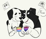 anthro beverage bisexual_pride_colors black_body black_ears black_fur black_nose black_spots container cup drawing eyes_closed face_to_face female flower fur group happy heart_symbol holding_beverage holding_container holding_cup holding_mug holding_object holidays hot_drink lgbt_pride love love_you male male/male markings mug multicolored_body multicolored_ears multicolored_fur pansexual_pride_colors plant pride_colors smile speech_bubble spots spotted_body spotted_fur text trio two_tone_body two_tone_ears two_tone_fur white_body white_ears white_fur beargarbage bluey_(series) father's_day chloe_(bluey) frank_(bluey) mackenzie's_dad_(bluey) border_collie canid canine canis collie dalmatian domestic_dog herding_dog mammal pastoral_dog sheepdog 2023 digital_media_(artwork) english_text hi_res