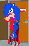 after_sex anthro blue_body bodily_fluids clothing crossgender cum female footwear genital_fluids green_eyes high_heels lipstick makeup multicolored_body nipples pink_nipples sex_slave shoes slave smeared_makeup smile solo surprise dark_whisper mario_bros nintendo sega sonic_the_hedgehog_(series) bowser sonic_the_hedgehog eulipotyphlan hedgehog mammal absurd_res hi_res