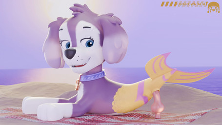 anal anal_penetration blue_eyes collar collar_only dildo dildo_insertion female feral fur happy light looking_back looking_pleasured lying moonlight night nude penetration purple_body purple_fur purple_stripes riding_dildo sand scales sea sex_toy sex_toy_insertion solo split_form stripes water white_body white_fur yellow_body yellow_scales unknowndata paw_patrol mamamerpup_(paw_patrol) aquatic canid canine mammal merfolk merpup 16:9 3d_(artwork) 3d_animation 4k absurd_res animated digital_media_(artwork) hi_res no_sound short_playtime video widescreen
