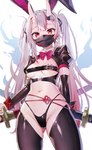 blush breasts clothing female hair horn long_hair looking_at_viewer mask melee_weapon not_furry solo sword weapon ayaoshiro asian_mythology east_asian_mythology hololive japanese_mythology mythology vtuber nakiri_ayame demon horned_humanoid humanoid oni yokai absurd_res hi_res