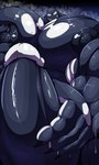 abs anthro biceps big_muscles big_pecs big_penis black_body black_nipples erect_nipples erection genitals glans goo_drip goop goopy grin grinning_at_viewer huge_muscles huge_pecs huge_penis humanoid_genitalia humanoid_penis hyper hyper_genitalia hyper_muscles hyper_pecs hyper_penis looking_at_viewer male muscular muscular_anthro muscular_male narrowed_eyes nipple_fetish nipple_pinch nipple_play nipples nude pecs penis penis_grab pinch simple_background smile solo symbol_on_chest teeth toothy_grin white_glans bobert fan_character alien alien_humanoid humanoid symbiote 2018 3:5 absurd_res digital_media_(artwork) hi_res