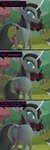 3_panel_comic angry big_butt black_hair black_speech_bubble black_tail blue_eyes book butt butt_envy butt_expansion butt_focus detailed_background dialogue expansion female feral grey_body growth hair horn huge_butt looking_at_butt mane pink_text presenting presenting_hindquarters smile smirk solo speech_bubble tail text unicornomicon wide_hips kamimation mythology them's_fightin'_herds oleander_(tfh) classical_unicorn equid equine mammal mythological_creature mythological_equine unicorn 2023 3d_(artwork) absurd_res blender_(artwork) comic digital_media_(artwork) english_text hi_res