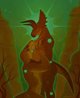 anthro beak bone_frill brown_body brown_scales butt claws cuddling duo flying frill_(anatomy) green_sky horn kneeling looking_at_another male male/male musclegut muscular nude plant predator/prey scales sharp_teeth sky slightly_chubby slim sparkles spikes spikes_(anatomy) tan_body tan_scales teeth maunderfiend avian ceratopsian ceratopsid chasmosaurine dinosaur marginocephalian ornithischian prehistoric_species reptile saurischian scalie theropod triceratops tyrannosaurid tyrannosauroid tyrannosaurus tyrannosaurus_rex hi_res signature