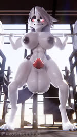 abs animal_genitalia animal_penis anthro areola balls balls_expansion becoming_erect big_balls big_breasts big_knot big_penis black_areola black_nipples breast_expansion breasts canine_genitalia canine_penis crossgender crouching erection exercise expansion ftg_crossgender fti_crossgender genital_expansion genitals glistening glistening_abs glistening_areola glistening_balls glistening_body glistening_breasts glistening_ears glistening_face glistening_genitalia glistening_knot glistening_legs glistening_nipples glistening_penis glistening_thighs grey_hair gym gynomorph hair half-closed_eyes huge_balls huge_breasts huge_penis hyper hyper_balls hyper_breasts hyper_genitalia hyper_penis intersex knot multicolored_body muscular muscular_anthro muscular_gynomorph muscular_intersex musk musk_clouds narrowed_eyes navel nipples nude penis penis_expansion red_sclera solo throbbing throbbing_penis two_tone_body weightlifting weights white_eyes workout frostbound helluva_boss mythology loona_(helluva_boss) canid canid_demon canine demon hellhound mammal mythological_canine mythological_creature 3d_(artwork) 3d_animation animated digital_media_(artwork) hi_res no_sound short_playtime webm