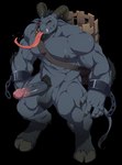 abs anthro backpack balls beard biceps big_balls big_muscles big_penis bodily_fluids chain claws cloven_hooves cuff_(restraint) erection eyebrows facial_hair finger_claws fur genitals hair handcuffs holidays hooves horn huge_muscles huge_penis humanoid_genitalia humanoid_penis humanoid_pointy_ears long_tongue looking_at_viewer male manly metal_cuffs muscular muscular_anthro muscular_male navel nipples nude pecs penis pointy_ears pubes quads restraints saliva simple_background smile solo standing straps tongue tongue_out transparent_background tuft tusks unguligrade zoroj christmas lustful_desires krampus bovid caprine caprine_demon demon mammal 2021 alpha_channel