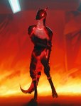 anthro burned damaged fire laboratory machine male science science_fiction scientist solo synthetic tail synthpara fleisher_(roifantome) roifantome robot synth_(vader-san) broken hi_res