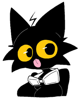 anthro biped black_body black_eyes black_fur blep cheek_tuft eyewear facial_tuft female fur glistening glistening_eyes goggles goggles_around_neck mostly_nude orange_sclera simple_background solo standing three-quarter_view tongue tongue_out tuft white_background sabgong shiron_(sabgong) domestic_cat felid feline felis mammal bust_portrait digital_media_(artwork) portrait