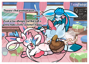 animal_genitalia animal_penis anus balls blue_body blue_eyes blush bodily_fluids border bowl canine_genitalia canine_penis colored_feces container cum cum_on_feces cum_while_pooping cumshot dialogue duo ejaculation embarrassed erection fart feces feces_as_food feces_in_bowl feces_pile feral food_feces genital_fluids genitals green_feces heart_symbol ice_cream_feces inside knot knotted_penis male male/male male_farting male_pooping one_eye_closed pawpads paws penis pooping pooping_in_container quadruped ribbons_(anatomy) scatplay sound_effects speech_bubble text tongue tongue_out unusual_feces vowelless vowelless_sound_effect vowelless_vocalization white_border fairyfudge nintendo pokemon eeveelution generation_4_pokemon generation_6_pokemon glaceon pokemon_(species) sylveon artist_name digital_media_(artwork)