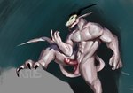 abs anthro balls claws erection genitals glans horn humanoid_genitalia humanoid_penis male muscular muscular_male nude penis solo tail bonehead nous_(artist) mythology nous_(nous) dragon mythological_creature mythological_scalie scalie hi_res