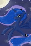 black_tiara blue_body blue_eyelids blue_eyes blue_fur blue_hooves blue_mane blue_sky blue_tail blue_wings cloud crown cutie_mark eyelashes female female_feral feral flying fur half-closed_eyes headgear hooves horn light long_mane long_tail mane moon narrowed_eyes night princess quadruped royalty sky solo star starry_sky tail tiara unguligrade unicorn_horn wings rakkyoarts friendship_is_magic hasbro my_little_pony mythology princess_luna_(mlp) equid equine mammal mythological_creature mythological_equine winged_unicorn 2014 2:3 colored digital_drawing_(artwork) digital_media_(artwork) hi_res lighting shaded signature