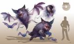 feral group open_mouth realistic standing teeth text tongue arvalis nintendo pokemon bat generation_1_pokemon gengar mammal murid murine pokemon_(species) rat rattata rodent zubat 2012 absurd_res digital_media_(artwork) english_text hi_res