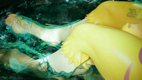 anthro bathtub big_breasts breasts female looking_at_viewer msplashdoggy nipples partially_submerged relaxed_expression relaxing solo water pervert99 mayosplash_(modeler) bandai_namco digimon digi_(yourdigimongirl) digimon_(species) renamon 16:9 3d_(artwork) 3d_animation animated blender_(artwork) digital_media_(artwork) hi_res huge_filesize no_sound short_playtime smaller_version_at_source video widescreen
