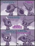 anthro black_border blush bodily_fluids border breasts comic duo english_text eyes_closed female gem_(redfox09) generation_2_pokemon generation_3_pokemon hi_res male monochrome nintendo nipples pokemon pokemon_(species) sableye semi-anthro smile sneasel sweat text vibrantechoes virgin