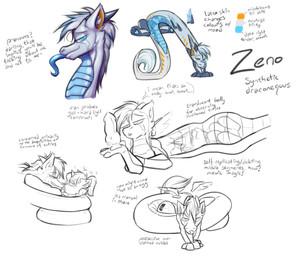 ambiguous_gender anthro coiling color_swatch dialogue duo egg egg_encasement genitals knot knotted_penis latex penis profanity text vore krd hasbro my_little_pony zeno_(krd) chimera draconequus equid equine horse mammal pony 2021 6:5 absurd_res english_text hi_res model_sheet sketch