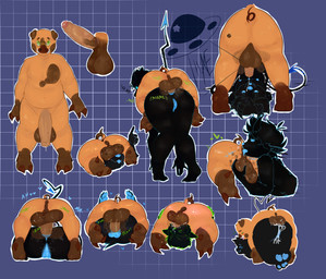 anal anthro balls duo female genitals male male/female penis sex artist_alie26 domestic_pig mammal suid suine sus_(pig) absurd_res hi_res