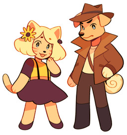 accessory ambiguous_gender anthro biped blonde_hair bottomwear clothed clothed_anthro clothing duo eyebrow_through_hair eyebrows flower flower_in_hair footwear fully_clothed fully_clothed_anthro fur hair hair_accessory hand_on_hip jacket lineup looking_at_viewer mouth_closed open_mouth open_smile pants plant shoes simple_background skirt smile standing tail tan_body tan_fur topwear translucent translucent_hair white_background astrobark foodfight! dex_dogtective sunshine_goodness canid canine canis domestic_cat domestic_dog felid feline felis mammal digital_drawing_(artwork) digital_media_(artwork) english_description full-length_portrait portrait female_(lore) male_(lore)