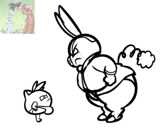 angry anthro bent_over bulge clothing duo looking_at_another looking_down looking_down_at_another looking_up looking_up_at_another male mohawk necktie parody side_view simple_background size_difference suit_jacket tail underwear white_background tepigfan101 dragon_ball dragon_ball_z nintendo pokemon bartholomew_pignite_(grimitous) creampuff_(tepigfan101) frieza goku alien generation_1_pokemon generation_5_pokemon jigglypuff pignite pokemon_(species) saiyan waddling_head absurd_res hi_res meme sketch