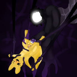 anal anthro bdsm blush bodily_fluids bondage bound bulge cum duo floating genital_fluids genitals looking_pleasured male male/male penis small_penis tentacles inschaal rain_world videocult the_prince_(rain_world) iterator_(rain_world) slugcat 1:1 absurd_res hi_res