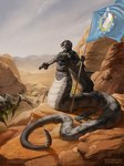 aiming_weapon angry anthro armor claws clothing fangs feral fight flag flag_(object) group gun handgun hat headgear headwear holding_flag holding_object male pistol pointing_gun ranged_weapon rifle teeth weapon techiesxc reptile scalie snake terminid 2025 digital_media_(artwork) hi_res