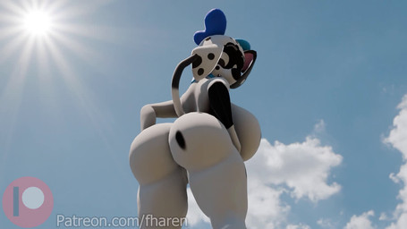 anthro big_breasts big_butt big_ears black_nipples bouncing_breasts bouncing_butt breasts butt female female_anthro fur huge_breasts huge_butt looking_down low-angle_view markings multicolored_body multicolored_fur nipples shaking_butt solo spots spotted_body spotted_fur tail fharen 101_dalmatian_street 101_dalmatians disney dizzy_(101_dalmatians) canid canine canis dalmatian domestic_dog mammal 16:9 3d_(artwork) 3d_animation animated digital_media_(artwork) no_sound short_playtime video widescreen