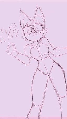 animated_sketch anthro duo female humor male male/female jouh colette_(jouh) jonh_(jouh) canid canine humanoid mammal 9:16 animated animation_meme meme short_playtime sound unfinished webm