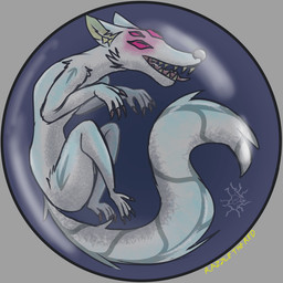 female feral imprisoned orb solo spinning toony razzle_the_red hagel_(razzle_the_red) canid canine demon fox fox_spirit mammal 1:1 animated