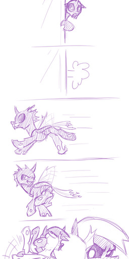 alternate_species blush dialogue drunk duo fangs female half-closed_eyes horn insect_wings narrowed_eyes open_mouth outside simple_background smile substance_intoxication teeth text white_background wings moonlitbrush friendship_is_magic hasbro my_little_pony berry_punch_(mlp) derpy_hooves_(mlp) arthropod changeling_(mlp) earth_pony equid equine horse mammal pony absurd_res comic english_text hi_res long_image tall_image