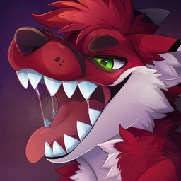 ambiguous_form black_eyebrows black_markings black_nose bodily_fluids eyebrows fur glowing glowing_eyes green_eyes hair inner_ear_fluff male markings mouth_shot open_mouth red_body red_fur red_hair saliva sharp_teeth short_hair simple_background snout solo teeth tongue tongue_out tuft white_body white_fur feve canid canine fox mammal 1:1 colored digital_drawing_(artwork) digital_media_(artwork) hi_res shaded