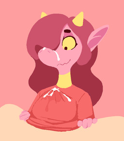 ambiguous_gender bodily_fluids breast_play breasts clothed clothed/nude clothed_female clothing cum cum_in_clothing cum_on_face cum_on_snout cum_through_clothing cum_through_shirt female female/ambiguous genital_fluids hair horn long_ears long_hair looking_down nude nude_male pink_body pink_skin pixelated sex simple_background smile titfuck titfuck_under_clothes wet wet_clothing yellow_sclera uglycoal mondealy riley_(mondealy) scalie aliasing digital_media_(artwork) hi_res shaded simple_shading