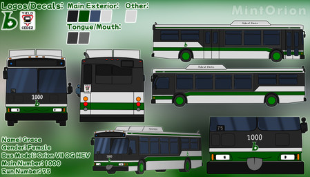 blep bus commercial_vehicle female green_body grey_tongue headlight headlight_eyes machine not_furry public_transportation text text_on_body tongue tongue_out vehicle mintorion baritone_regional_transit grace_(mintorion) living_bus living_machine living_vehicle 2025 absurd_res english_text hi_res model_sheet