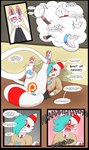anthro clothed clothing crossdressing dialogue duo embarrassed fight_cloud male male/male panties patreon_logo text underwear matachu nintendo patreon pokemon havoc_(matachu) sid_(matachu) eeveelution generation_2_pokemon generation_6_pokemon pokemon_(species) sylveon umbreon 2025 absurd_res comic english_text hi_res