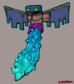 animal_genitalia big_penis blue_body blue_genitals blue_penis blue_wings bodily_fluids erection feral genital_fluids genital_slit genitals glowing glowing_eyes glowing_genitalia glowing_penis green_eyes grey_body huge_penis hyper hyper_genitalia hyper_penis male multicolored_body penis slit_penis solo spiked_penis spikes spikes_(anatomy) vein veiny_penis wings velvetdraw microsoft minecraft mojang xbox_game_studios phantom_(minecraft) undead hi_res