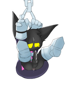 after_sex anthro anus balls black_body black_fur bodily_fluids bottomless bound chain chained clothed clothing cum cum_in_ass cum_inside cum_on_balls cum_on_face cum_on_own_face cum_on_penis cum_on_self disembodied_penis dripping erection footwear fur genital_fluids genitals half-closed_eyes hands_above_head hands_tied leaking_cum legs_up male narrowed_eyes partially_clothed penetration penis perineum precum shoes simple_background solo spread_legs spreading white_background wizard_robe yellow_eyes young smite_(artist) league_of_legends riot_games tencent veigar yordle hi_res adult_(lore)