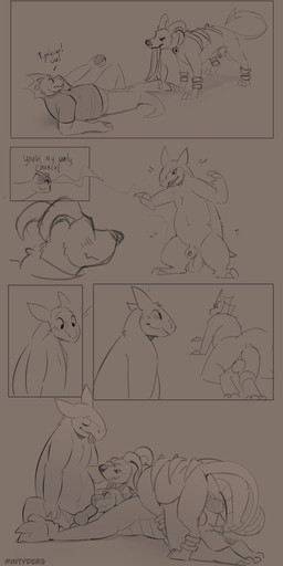 anal anal_penetration animal_genitalia animal_penis anthro anthro_on_feral anthro_penetrated balls bestiality bottomless bottomless_anthro bottomless_male canine_genitalia canine_penis clothed clothing dialogue double_penetration erection eyes_closed fellatio feral feral_penetrating feral_penetrating_anthro from_behind_position genitals group group_sex knot knotted_penis looking_pleasured lying male male/male male_anthro male_feral male_on_bottom male_on_top male_penetrated male_penetrating male_penetrating_male mating_grip mounting nude nude_anthro nude_male on_back on_bottom on_top oral overweight overweight_anthro overweight_male penetration penile penile_penetration penis penis_in_ass penis_in_mouth penis_tip pokeball sex sheath sitting spitroast standing text tongue tongue_out mintyderg mythology nintendo pokemon minty_(mintyderg) aquatic aquatic_dragon dragon generation_2_pokemon houndoom mythological_creature mythological_scalie pokemon_(species) scalie typhlosion 2024 absurd_res comic english_text hi_res sketch