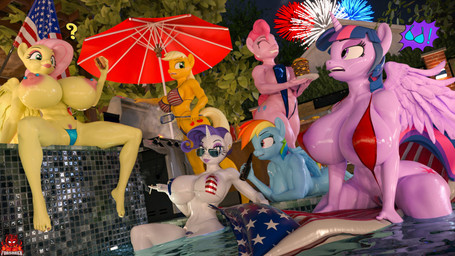 5_toes anthro areola big_breasts biped breasts cigarette clothed clothing detailed_background ear_piercing eyebrows eyelashes eyes_closed feet female glistening glistening_areola glistening_arms glistening_body glistening_breasts glistening_clothing glistening_ears glistening_face glistening_legs glistening_nipples glistening_swimwear glistening_thighs group hair huge_breasts mouth_closed nipple_piercing nipples nude one-piece_swimsuit open_mouth outside piercing pubes pupils sitting sling_bikini swimwear thick_thighs three-quarter_view toes topless forsaken_(artist) friendship_is_magic hasbro my_little_pony applejack_(mlp) fluttershy_(mlp) pinkie_pie_(mlp) rainbow_dash_(mlp) rarity_(mlp) twilight_sparkle_(mlp) equid equine mammal 16:9 3d_(artwork) 4k absurd_res digital_media_(artwork) hi_res widescreen