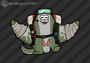 2_penises :3 animal_genitalia animal_penis anthro balls erection genitals grey_body male multi_genitalia multi_penis nude penis simple_background smile solo speckled_body tail text smokyquartz1917 nintendo splatoon splatoon_raiders big_man_(splatoon) animal_humanoid aquatic cephalopod fish humanoid manta_ray mollusk ray_(fish) stingray artist_name digital_drawing_(artwork) digital_media_(artwork) english_text hi_res